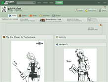 Tablet Screenshot of goldvicblest.deviantart.com