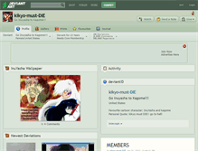 Tablet Screenshot of kikyo-must-die.deviantart.com