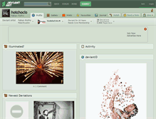 Tablet Screenshot of hotchoclo.deviantart.com