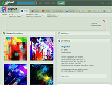 Tablet Screenshot of engine1.deviantart.com