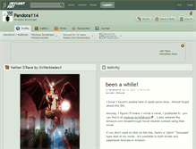 Tablet Screenshot of pandora114.deviantart.com