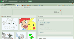 Desktop Screenshot of cinnabarbases1029.deviantart.com