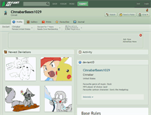 Tablet Screenshot of cinnabarbases1029.deviantart.com