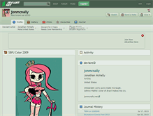 Tablet Screenshot of jonmcnally.deviantart.com