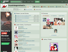 Tablet Screenshot of inuyashakagomeheart.deviantart.com