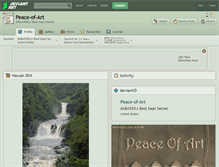 Tablet Screenshot of peace-of-art.deviantart.com