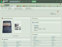 Tablet Screenshot of lateant.deviantart.com