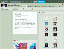 Tablet Screenshot of animeartistlove.deviantart.com