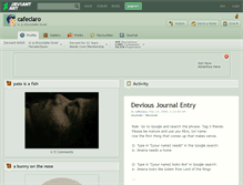 Tablet Screenshot of cafeclaro.deviantart.com