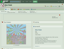 Tablet Screenshot of mizz-violet.deviantart.com