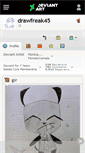 Mobile Screenshot of drawfreak45.deviantart.com