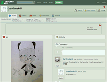 Tablet Screenshot of drawfreak45.deviantart.com