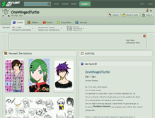Tablet Screenshot of onewingedturtle.deviantart.com