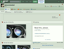 Tablet Screenshot of dolcenchanted.deviantart.com