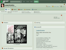 Tablet Screenshot of lazarocomics.deviantart.com
