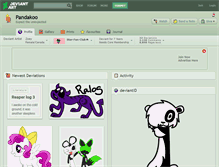 Tablet Screenshot of pandakoo.deviantart.com