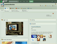 Tablet Screenshot of insanesonikkufan.deviantart.com
