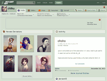 Tablet Screenshot of chiiku.deviantart.com