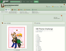 Tablet Screenshot of greeniebobeeniekid.deviantart.com
