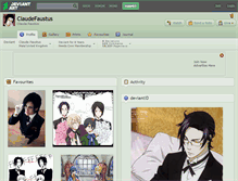Tablet Screenshot of claudefaustus.deviantart.com