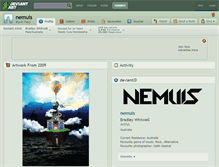 Tablet Screenshot of nemuis.deviantart.com