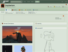 Tablet Screenshot of crayzmario64.deviantart.com