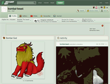 Tablet Screenshot of bombai-beast.deviantart.com