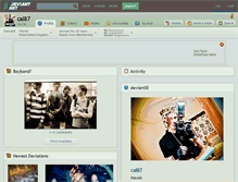 Tablet Screenshot of cal87.deviantart.com