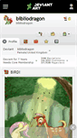 Mobile Screenshot of bibliodragon.deviantart.com