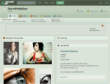 Tablet Screenshot of drawnprettyeyes.deviantart.com
