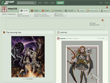 Tablet Screenshot of meyrick.deviantart.com
