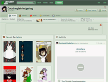 Tablet Screenshot of courtneytehhedgehog.deviantart.com