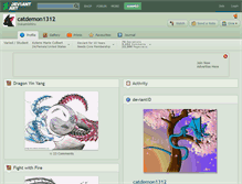 Tablet Screenshot of catdemon1312.deviantart.com