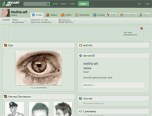 Tablet Screenshot of melina-art.deviantart.com