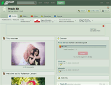 Tablet Screenshot of peach-8d.deviantart.com