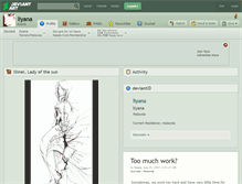 Tablet Screenshot of liyana.deviantart.com
