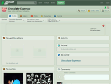 Tablet Screenshot of chocolate-espresso.deviantart.com