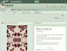 Tablet Screenshot of freakymode.deviantart.com