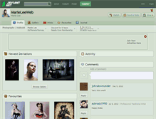 Tablet Screenshot of marieleeweb.deviantart.com
