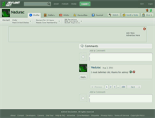 Tablet Screenshot of nadurac.deviantart.com