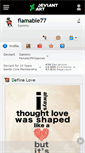 Mobile Screenshot of flamable77.deviantart.com