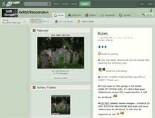 Tablet Screenshot of gothicresources.deviantart.com