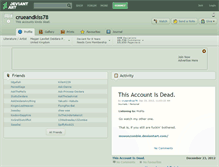 Tablet Screenshot of crueandkiss78.deviantart.com