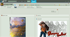 Desktop Screenshot of animated-dragon.deviantart.com