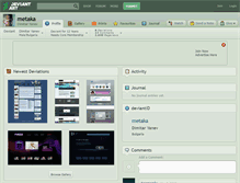 Tablet Screenshot of metaka.deviantart.com