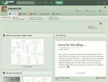 Tablet Screenshot of crazyass246.deviantart.com