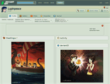 Tablet Screenshot of lupinpeace.deviantart.com