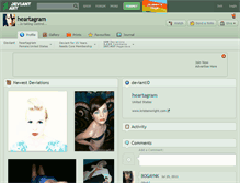 Tablet Screenshot of heartagram.deviantart.com