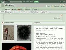 Tablet Screenshot of criminalsheep.deviantart.com