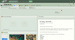 Desktop Screenshot of mode-de-vie.deviantart.com